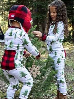 3T Lazy Ones Flapjacks Evergreen Sleeper with Trees and Buffalo Plaid Check